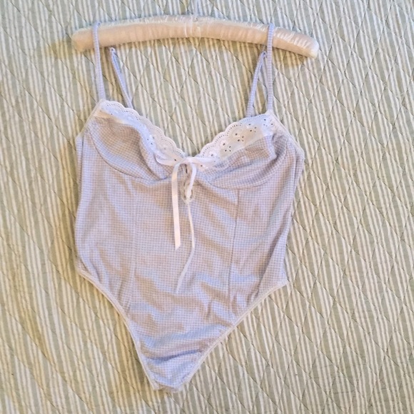 Vintage Other - Perfect vintage one piece.  Gingham and eyelet